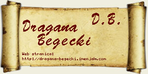 Dragana Begečki vizit kartica